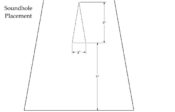 Bowed Psaltery Soundhole CAD Plan
