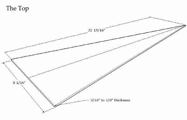 Bowed Psaltery Soundboard/Top CAD Plan