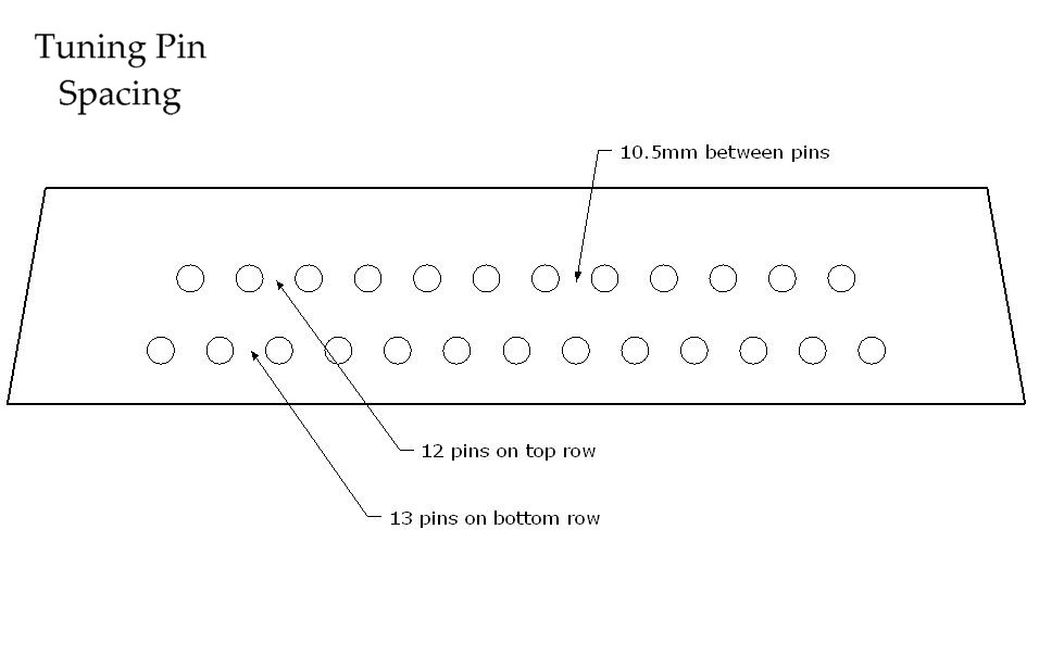 Bowed Psaltery Tuning Pin