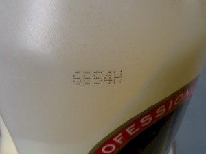 The date code "6E" shows that this Titebond bottle was made in May of 2006