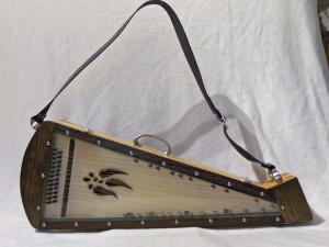 Deeann bowed psaltery with Pandora Hart